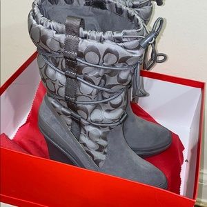 Coach Heeled Boots